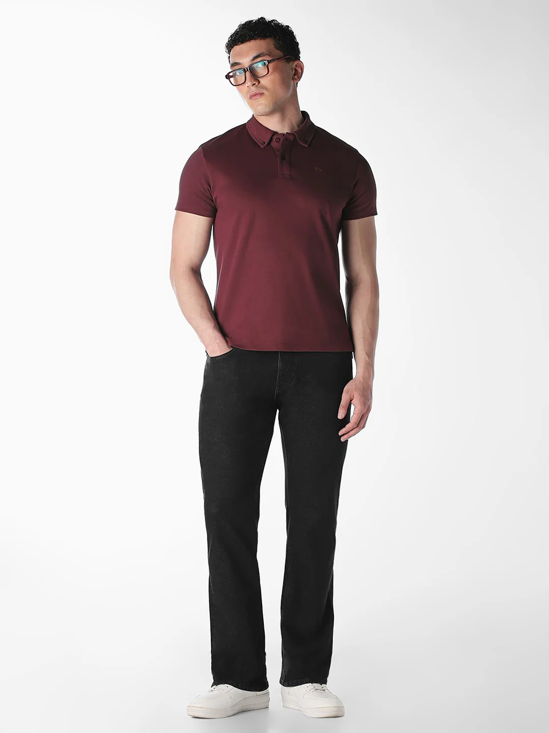 Men's Black Bootcut Low Rise Stretch Jeans - Image 6