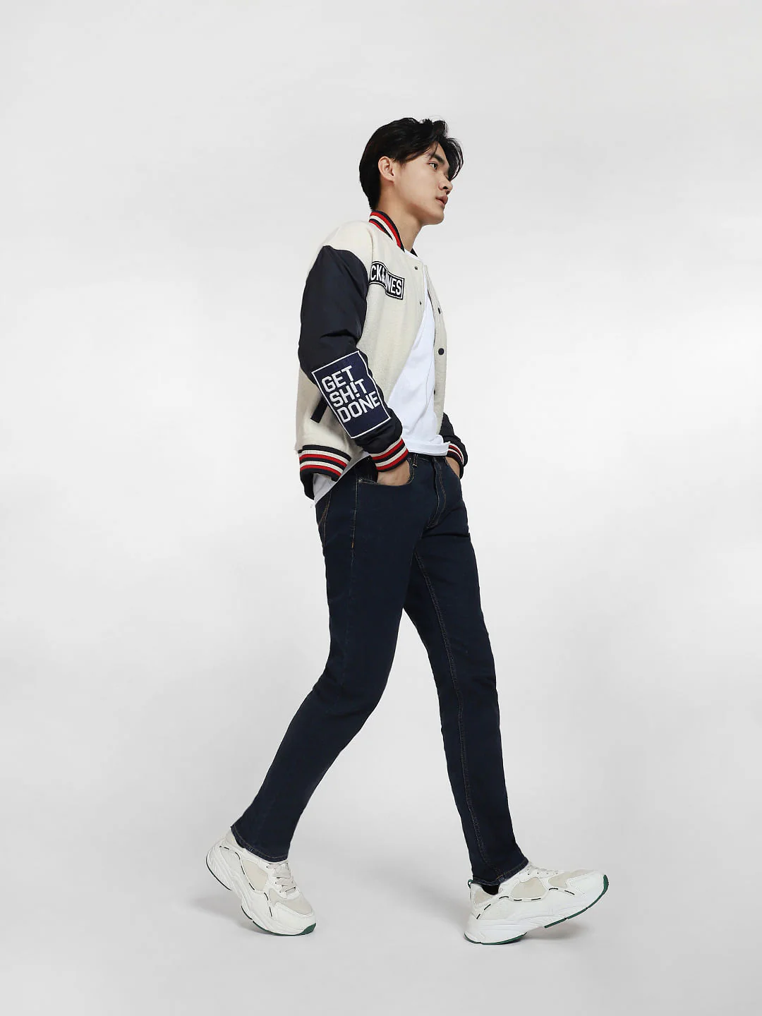 Dark Blue Low Rise Glenn Slim Fit Jeans