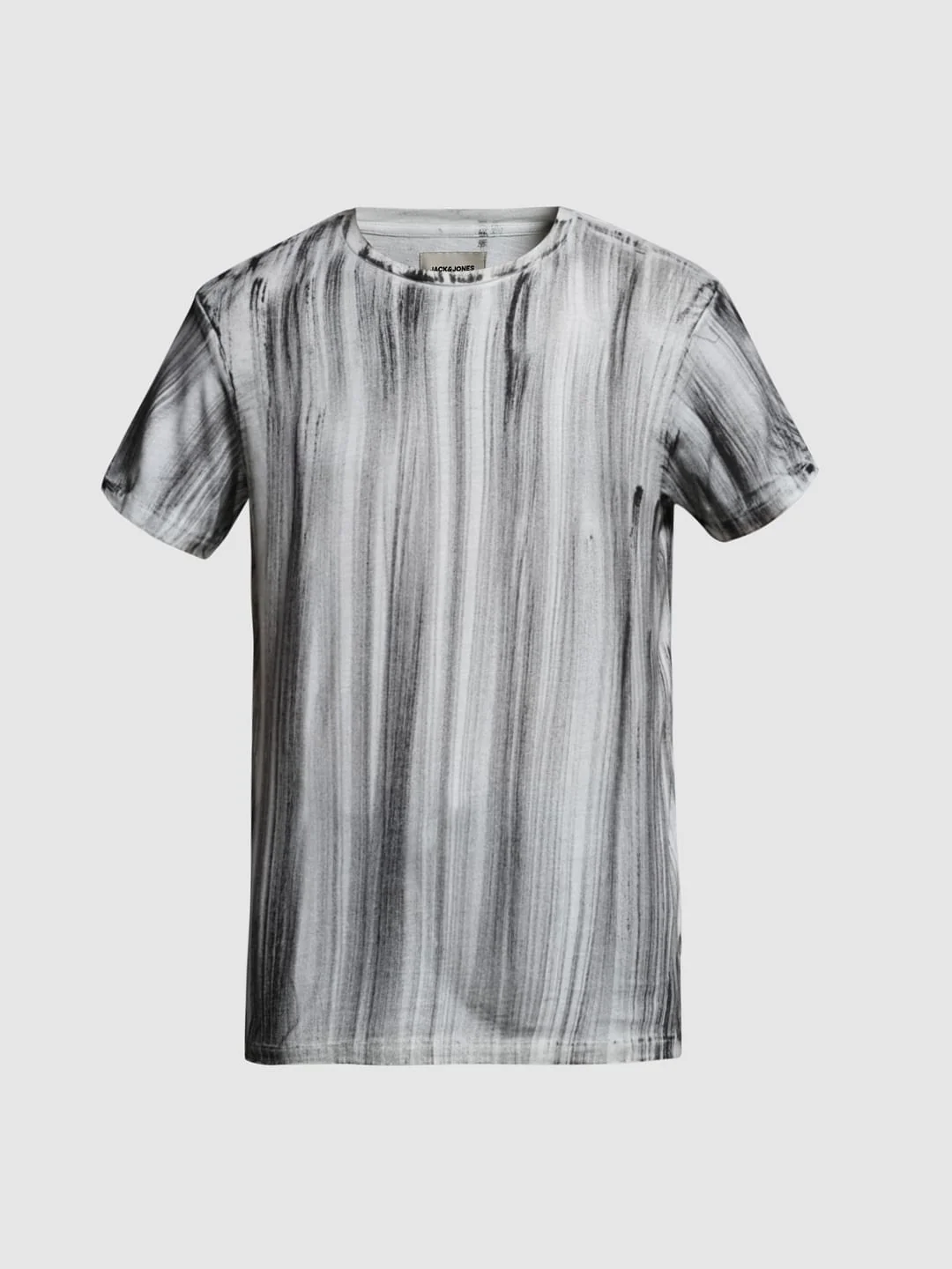 White Jacquard Printed T-shirt - Image 7