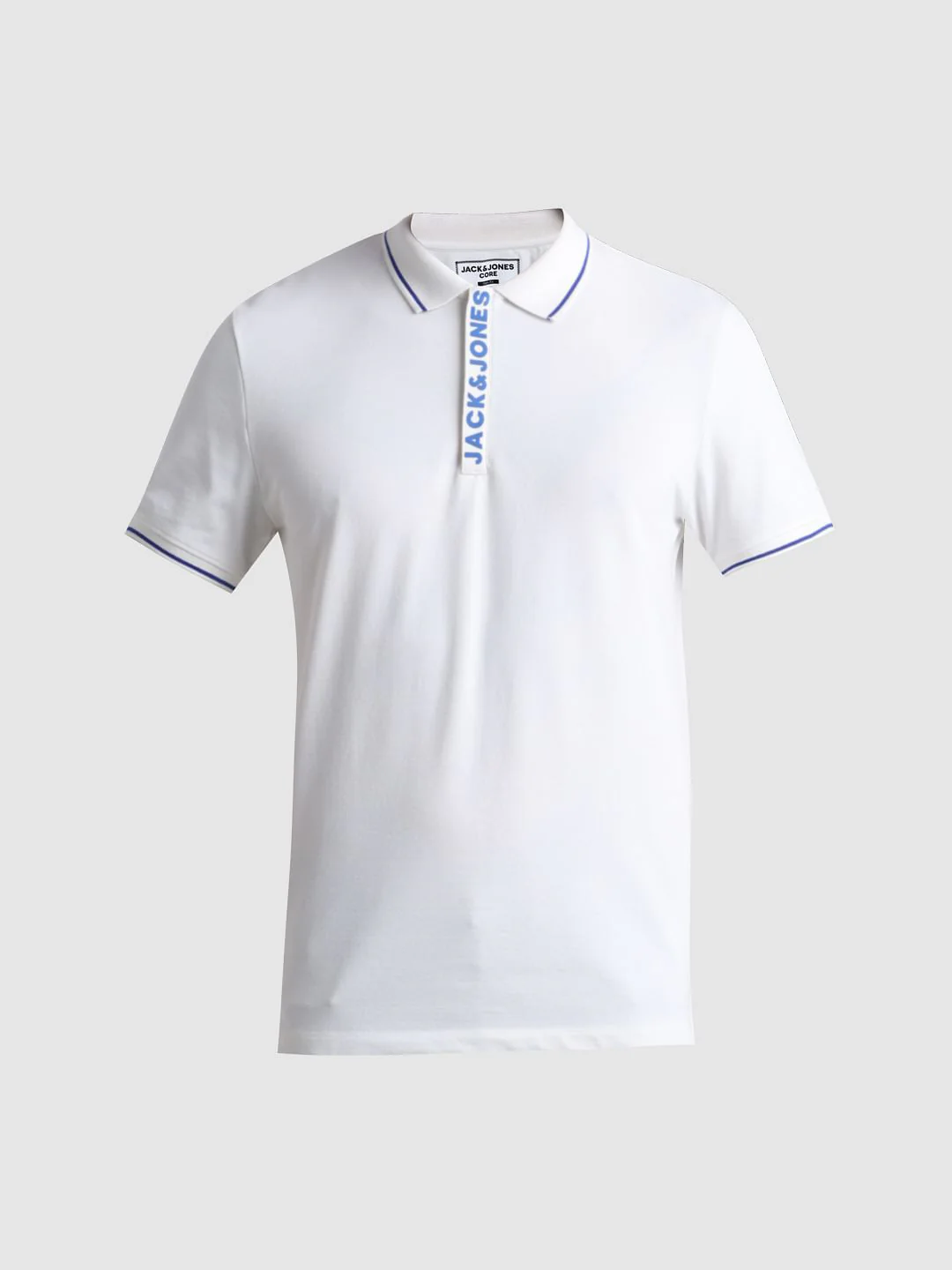 White Logo Tipping Polo T-shirt - Image 7