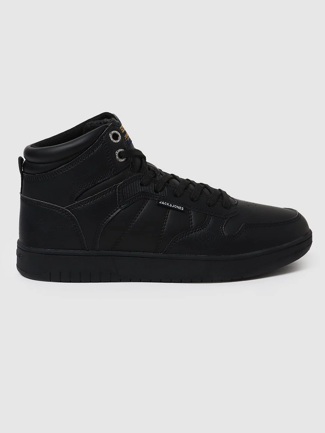 Black Hi-Top Sneakers - Image 3
