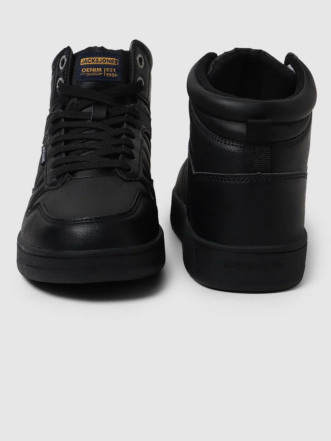 Black Hi-Top Sneakers - Image 7