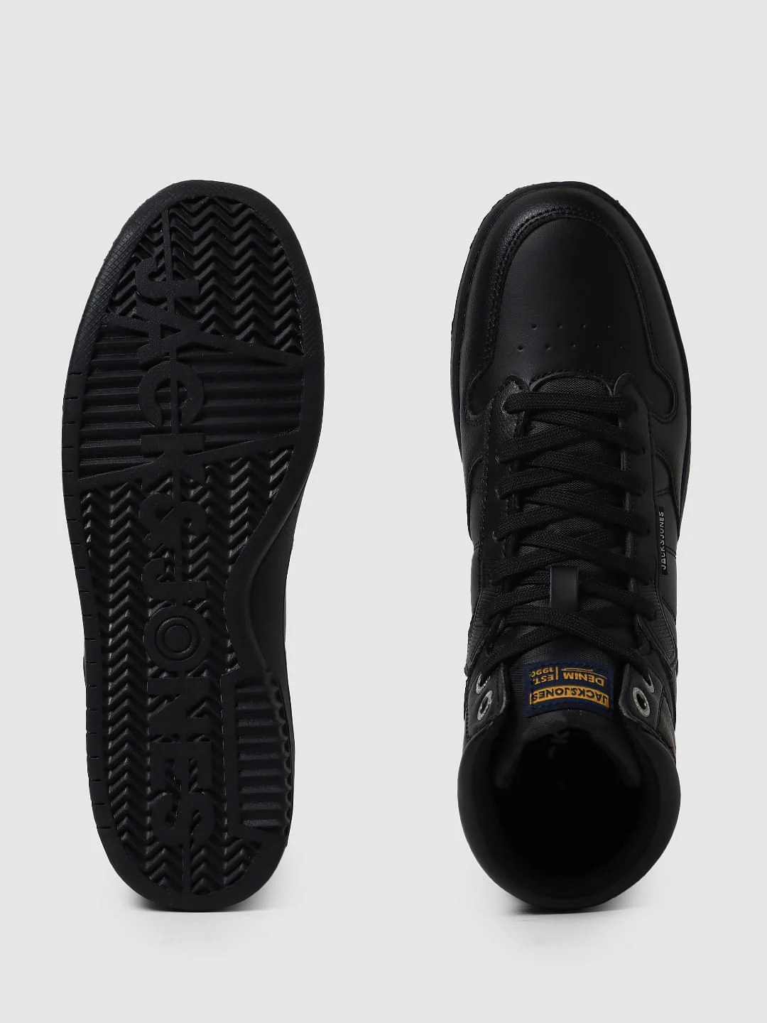 Black Hi-Top Sneakers - Image 8
