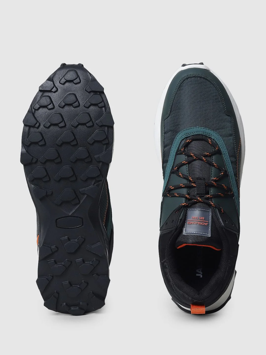 Dark Green Colourblocked Sneakers - Image 5