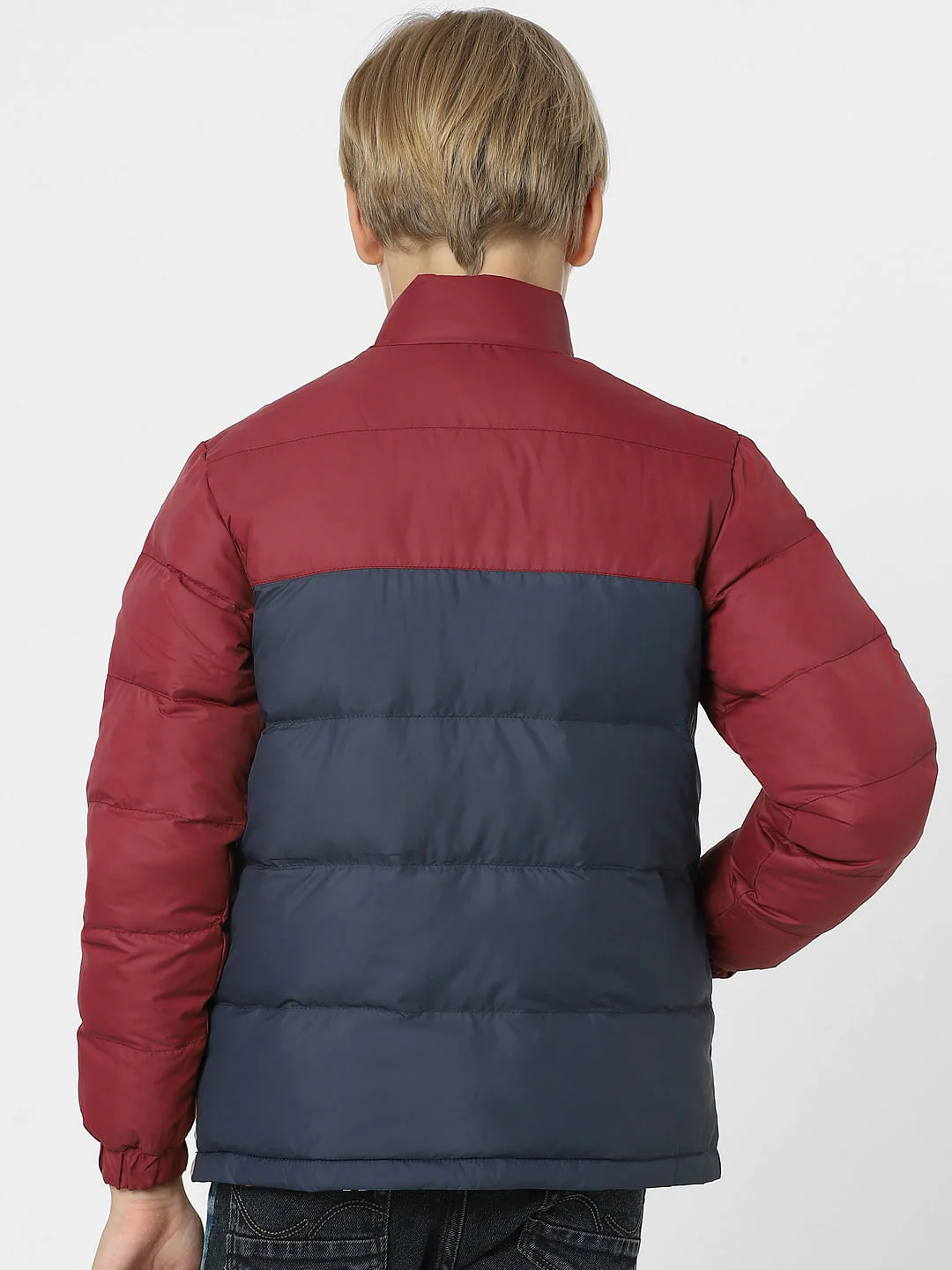 Boys Black Reversible Puffer Jacket - Image 4
