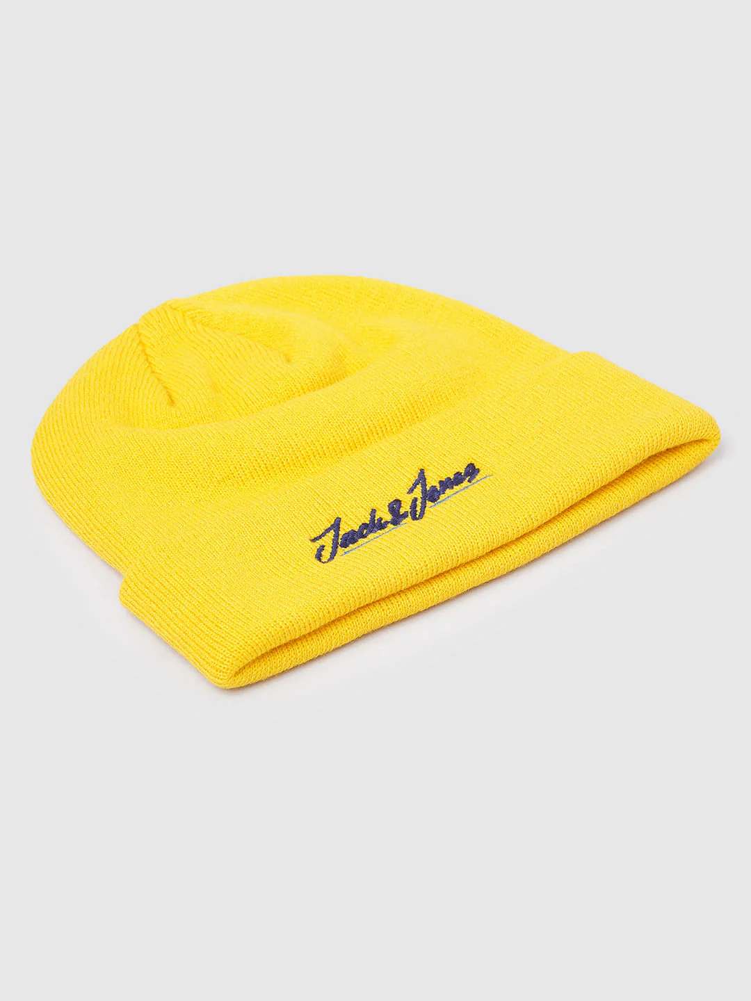 Yellow Logo Print Beanie - Image 4
