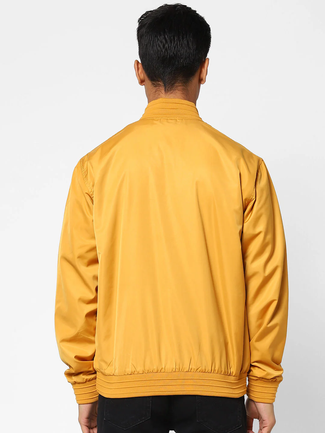 Yellow Zip-Up Casual Jacket - Image 4