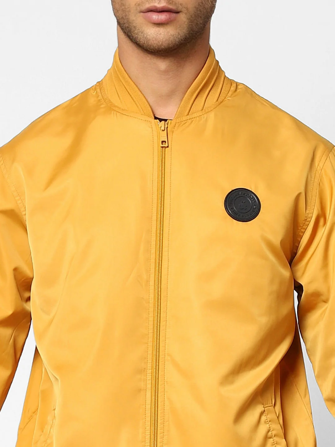 Yellow Zip-Up Casual Jacket - Image 5