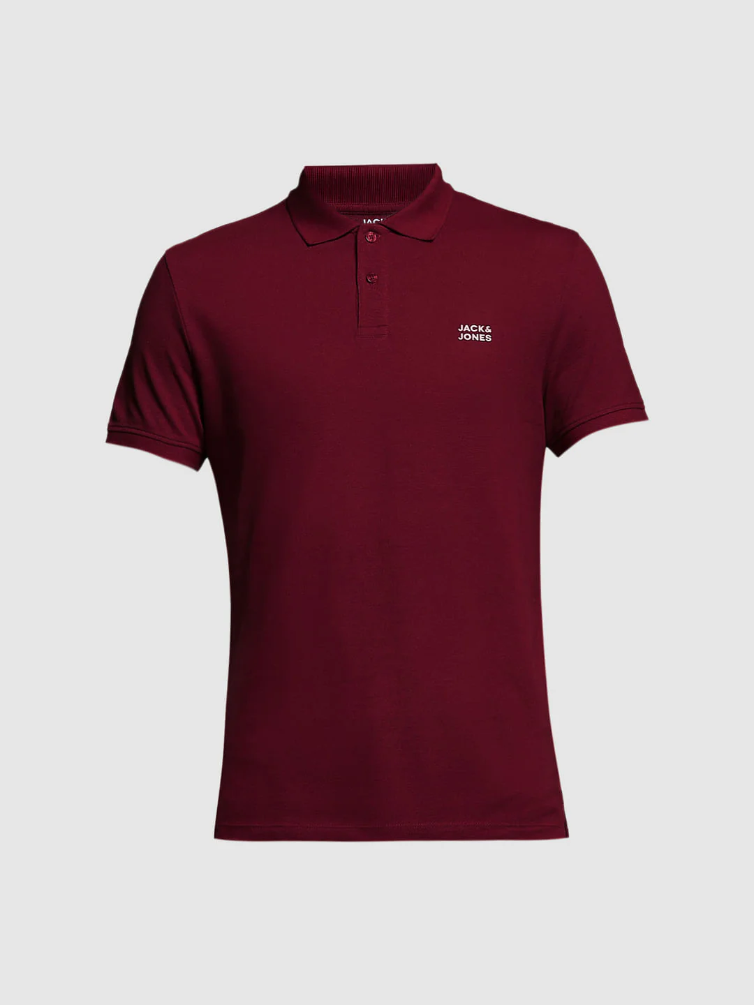Burgundy Logo Print Polo - Image 7