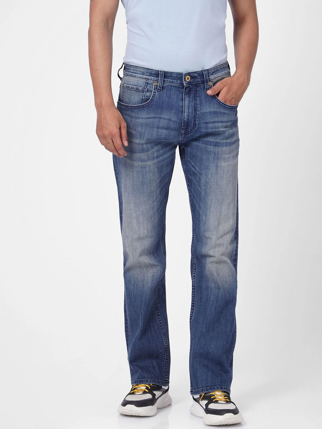 Blue High Rise Ray Bootcut Jeans - Image 2