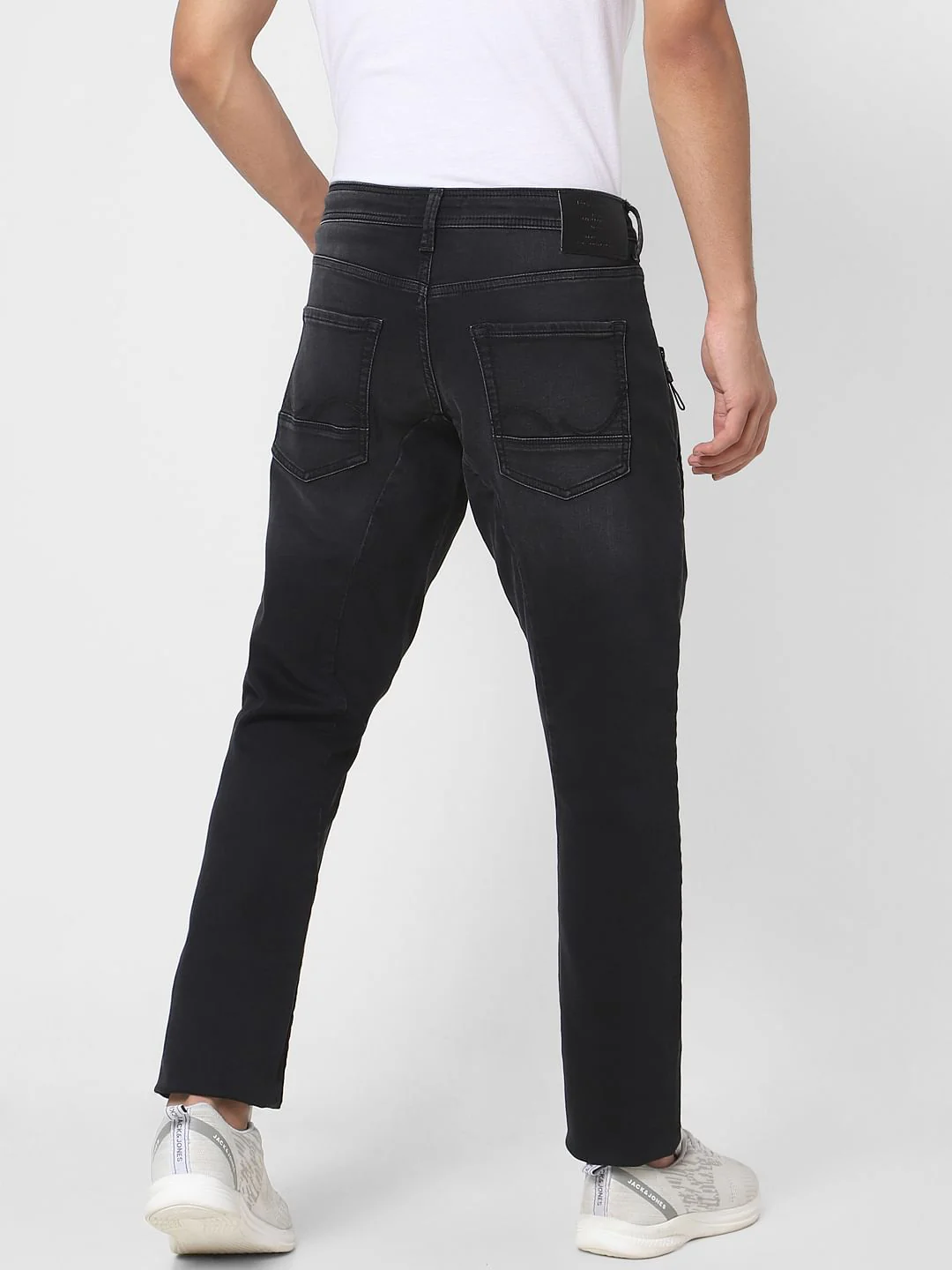 Black Low Rise Washed Simon Anti Fit Jeans - Image 4
