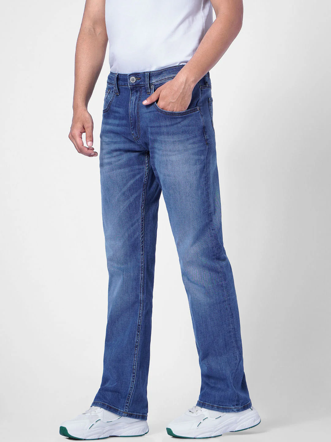Blue High Rise Ray Bootcut Jeans - Image 3