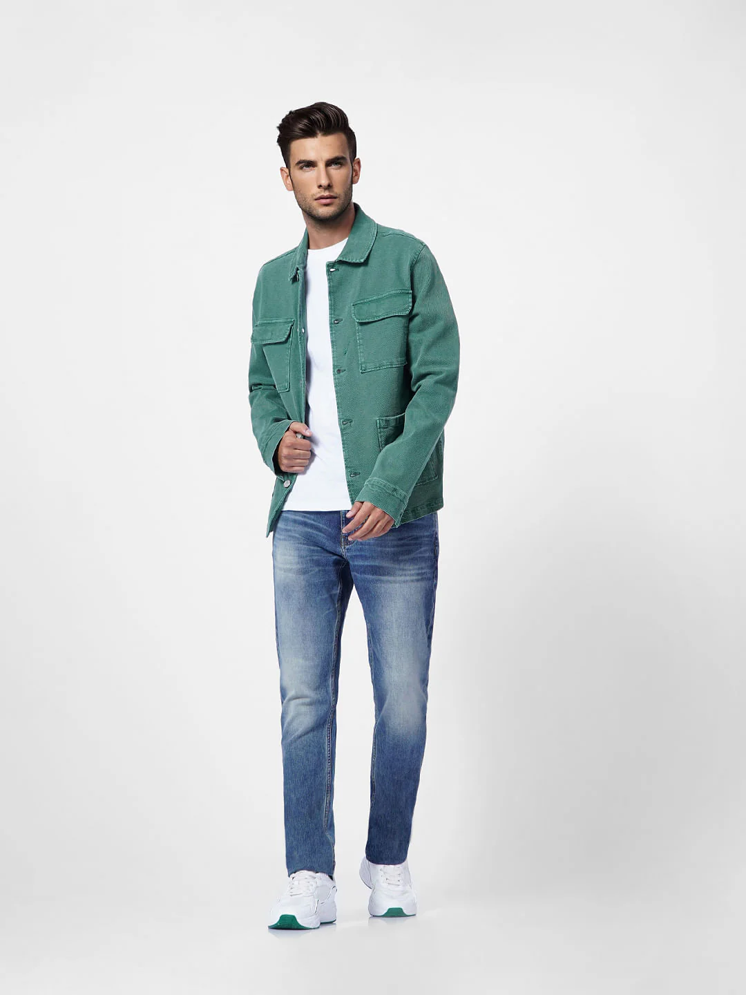 Dark Blue Low Rise Glenn Slim Jeans