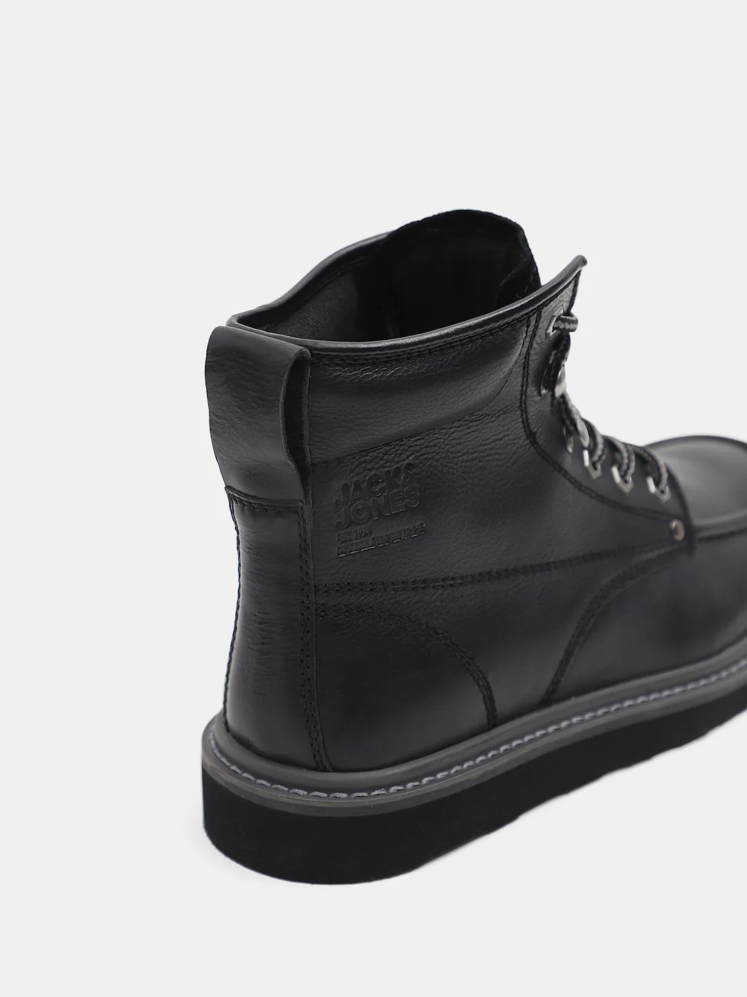 Black Premium Leather Boots - Image 7