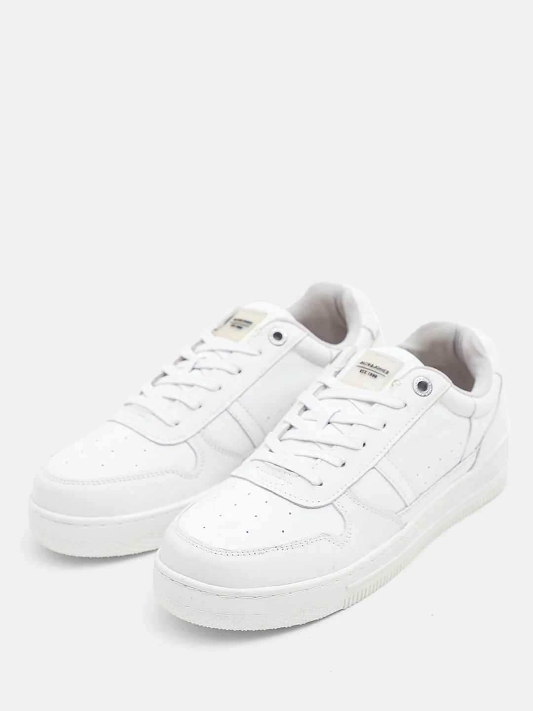 White Premium Leather Sneakers - Image 5