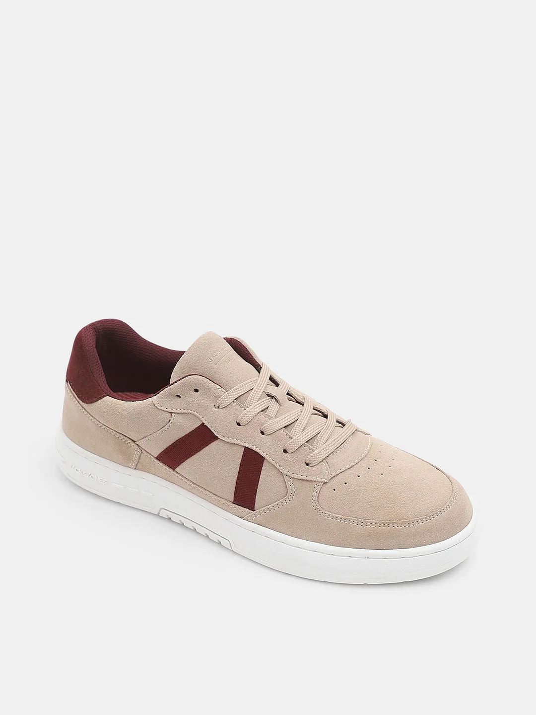 Beige Suede Classic Sneakers - Image 3