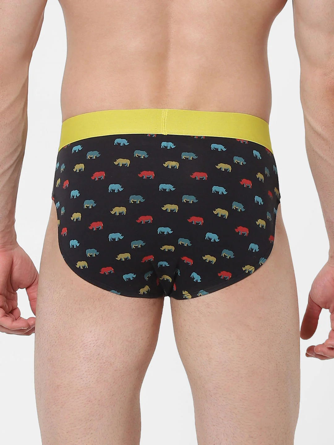 Black Animal Print Briefs - Image 3