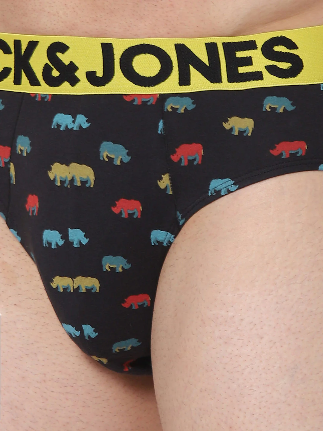 Black Animal Print Briefs - Image 4