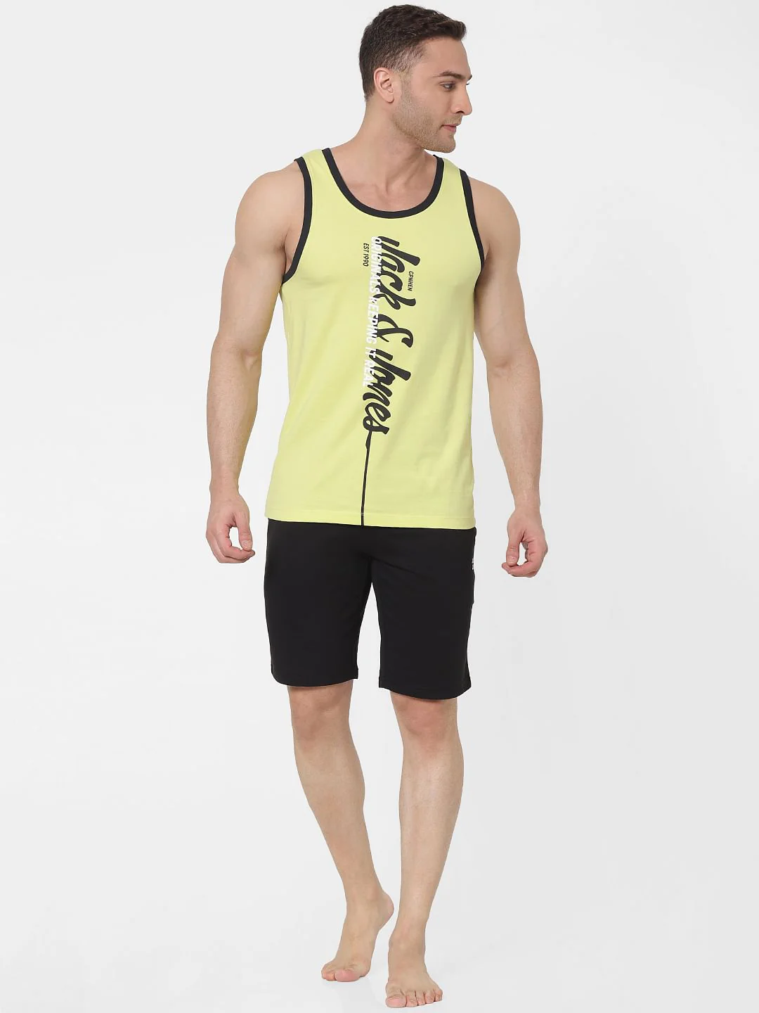 Green Logo Print Vest
