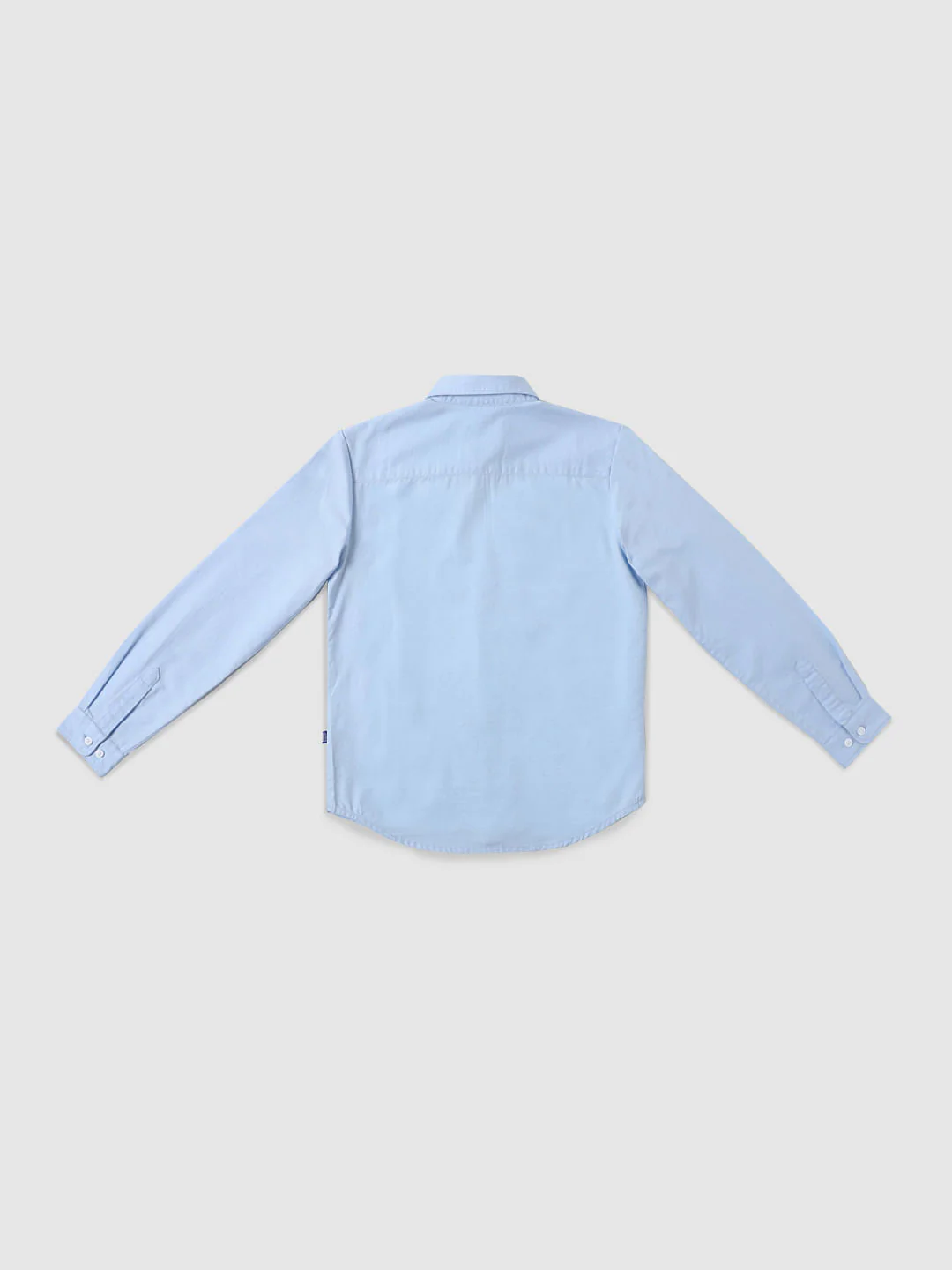 Boys Light Blue Graphic Print Full Sleeves Shirt - Image 2