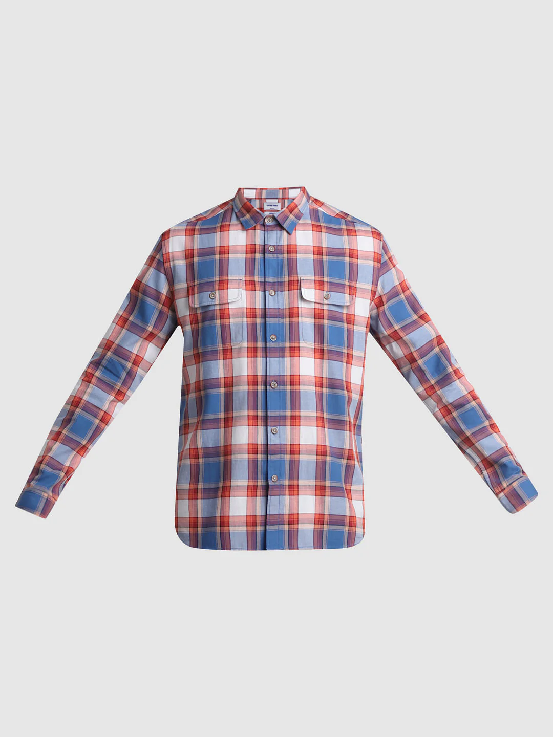 Blue Check Print Full Sleeves Shirt - Image 7