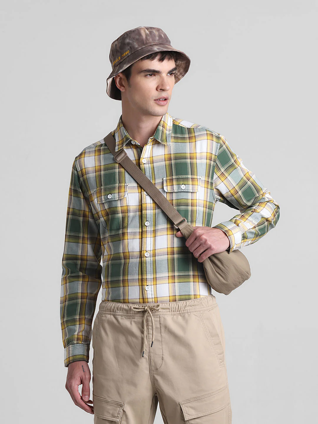 Green Check Full Sleeves Shirt