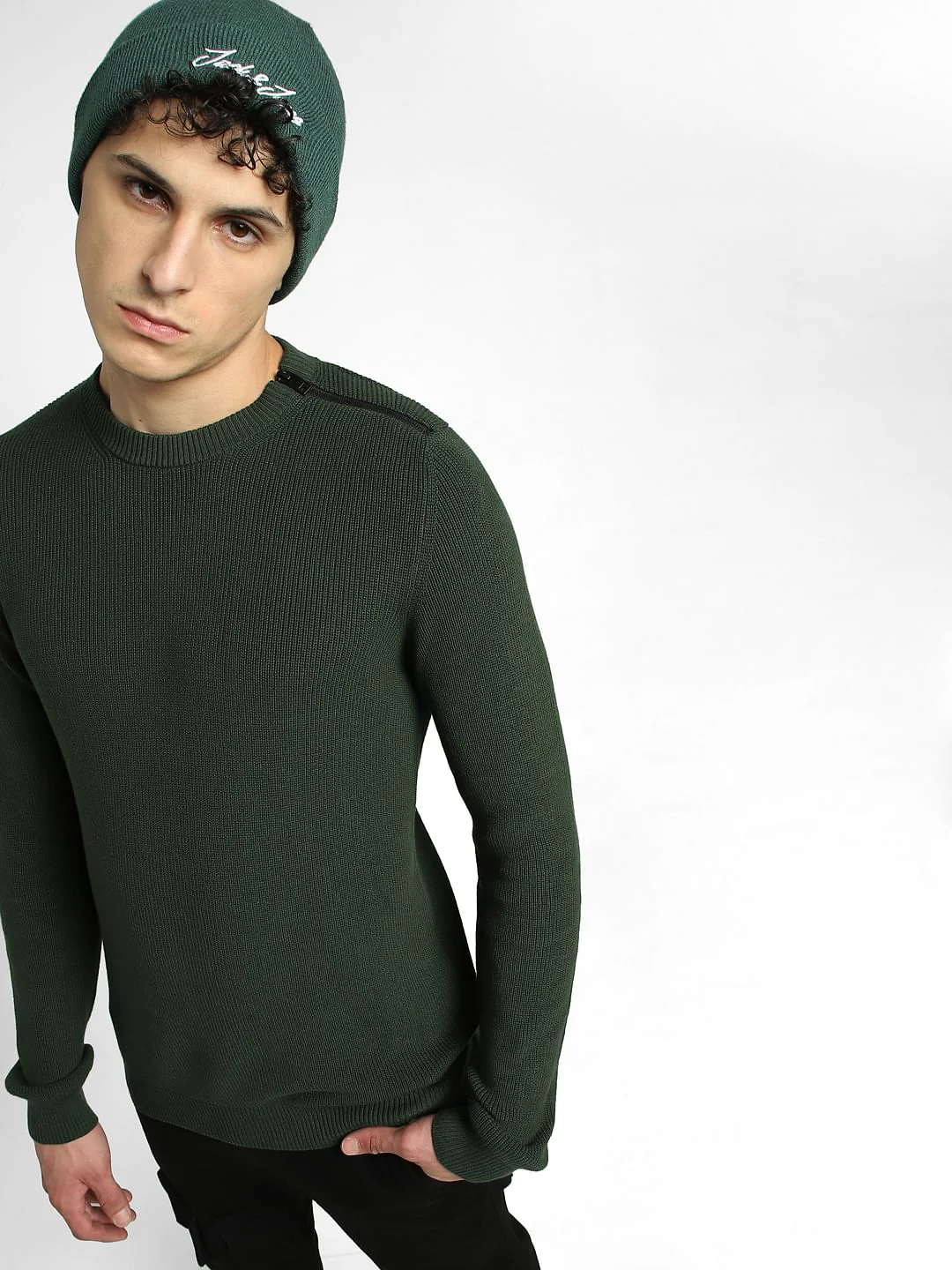 Green Knitted Sweater