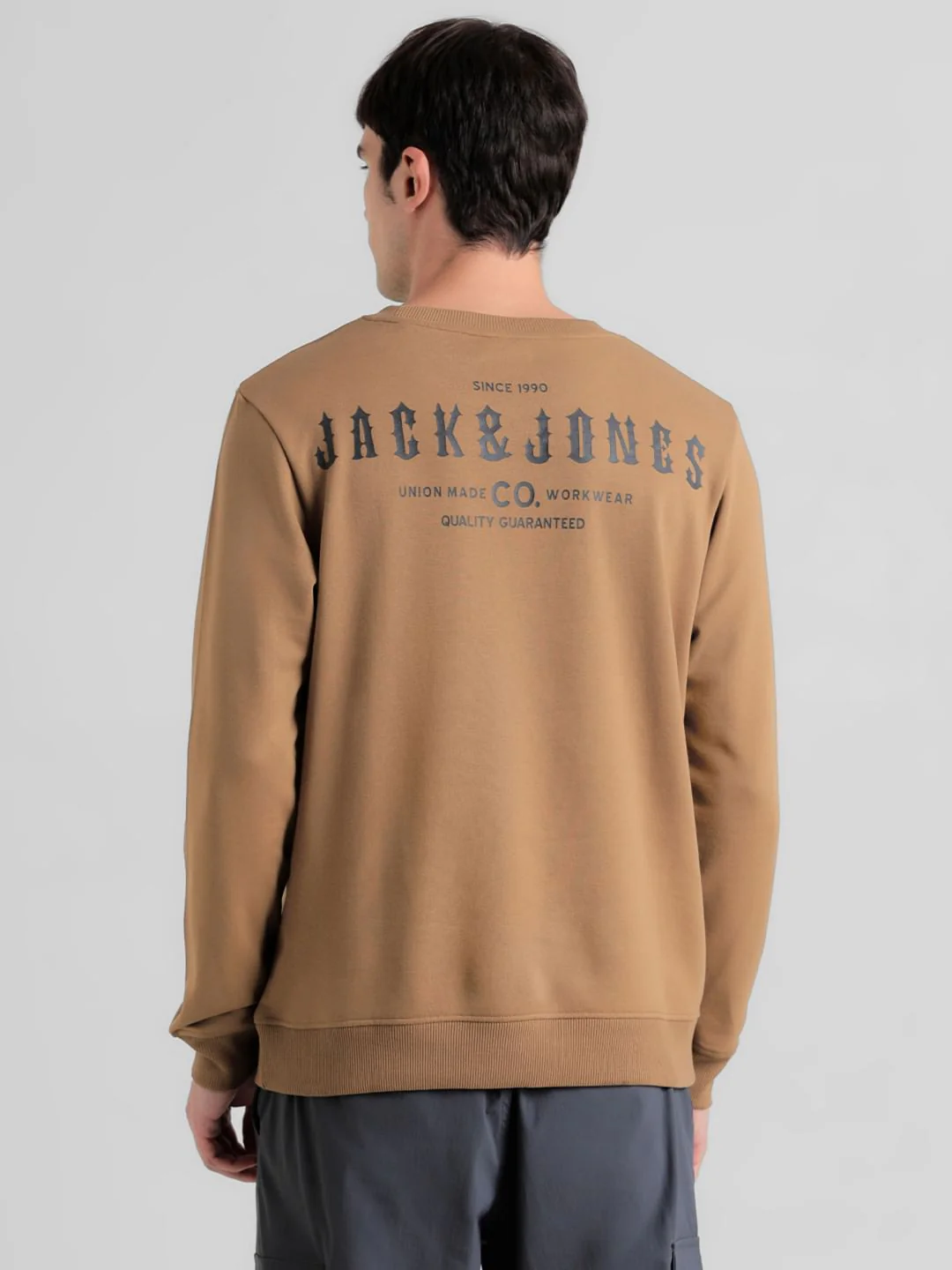Brown Logo Text Print Sweatshirt - Image 4