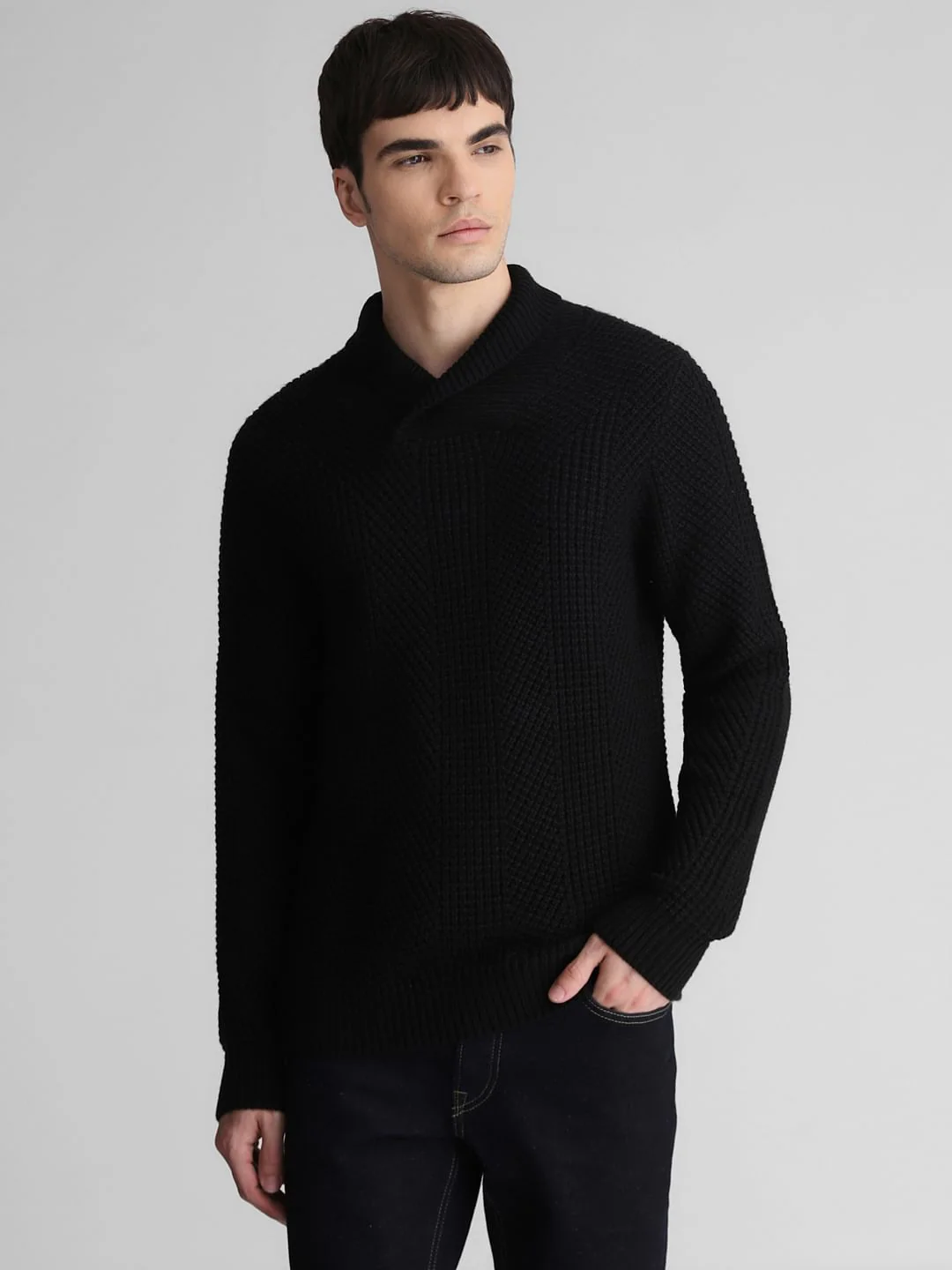 Black Knitted Sweater - Image 2