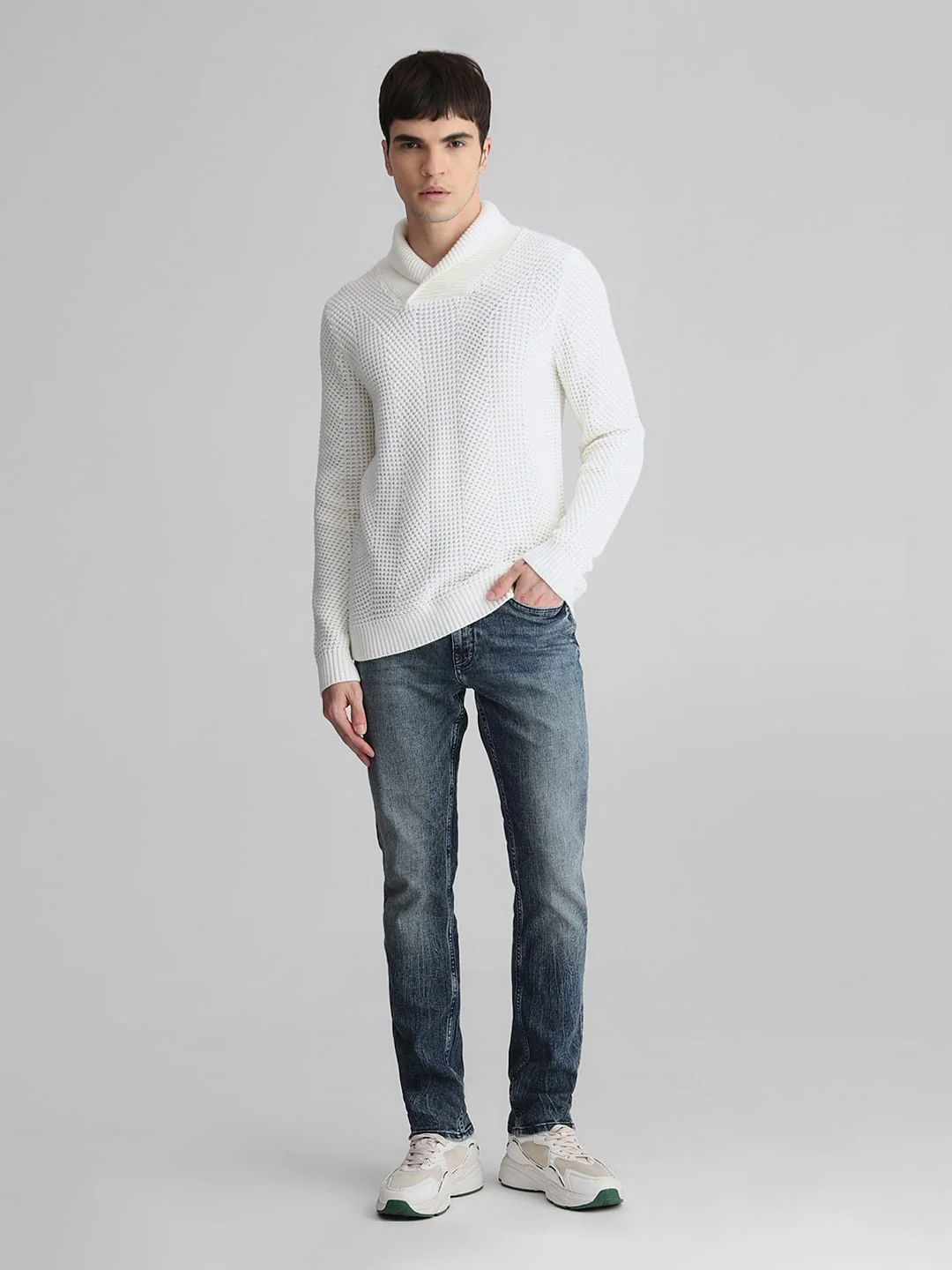 White Knitted Sweater - Image 6