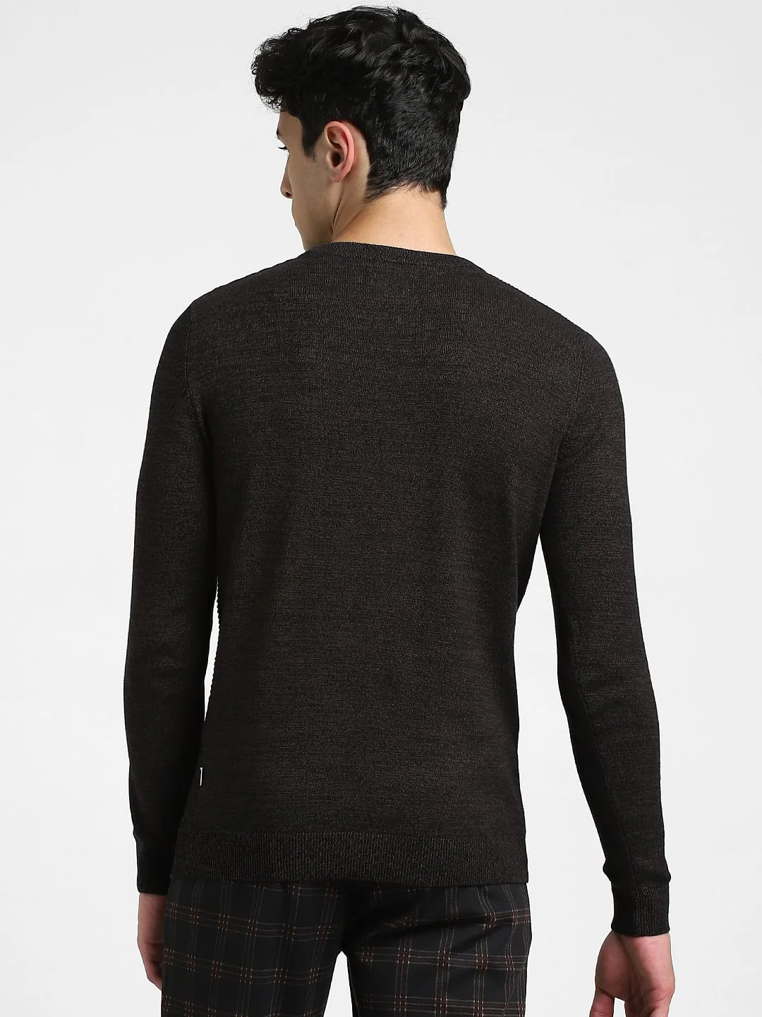 Dark Brown Knitted Sweater - Image 4