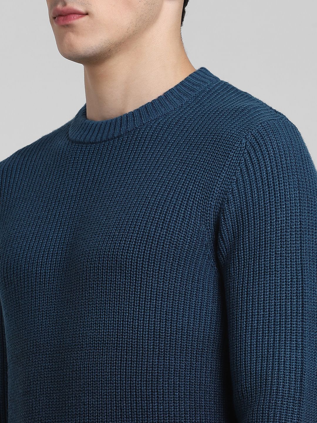 Blue Ombre Knitted Sweater - Image 5