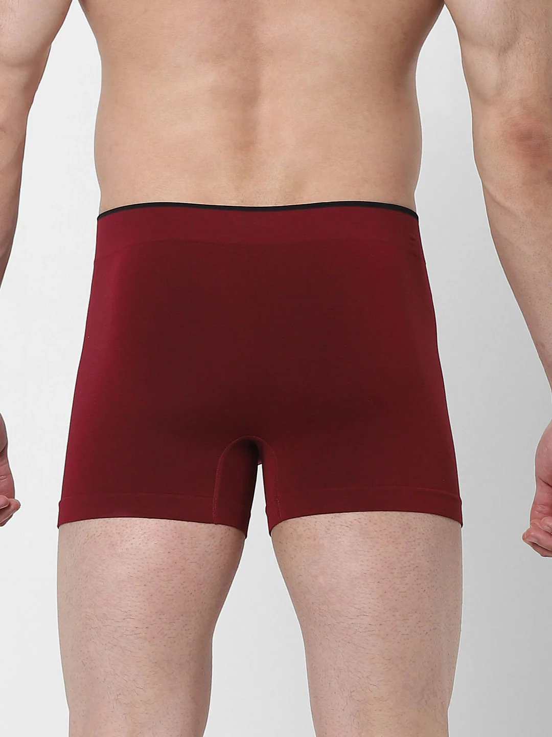 Red Logo Print Seamless Trunks - Image 3