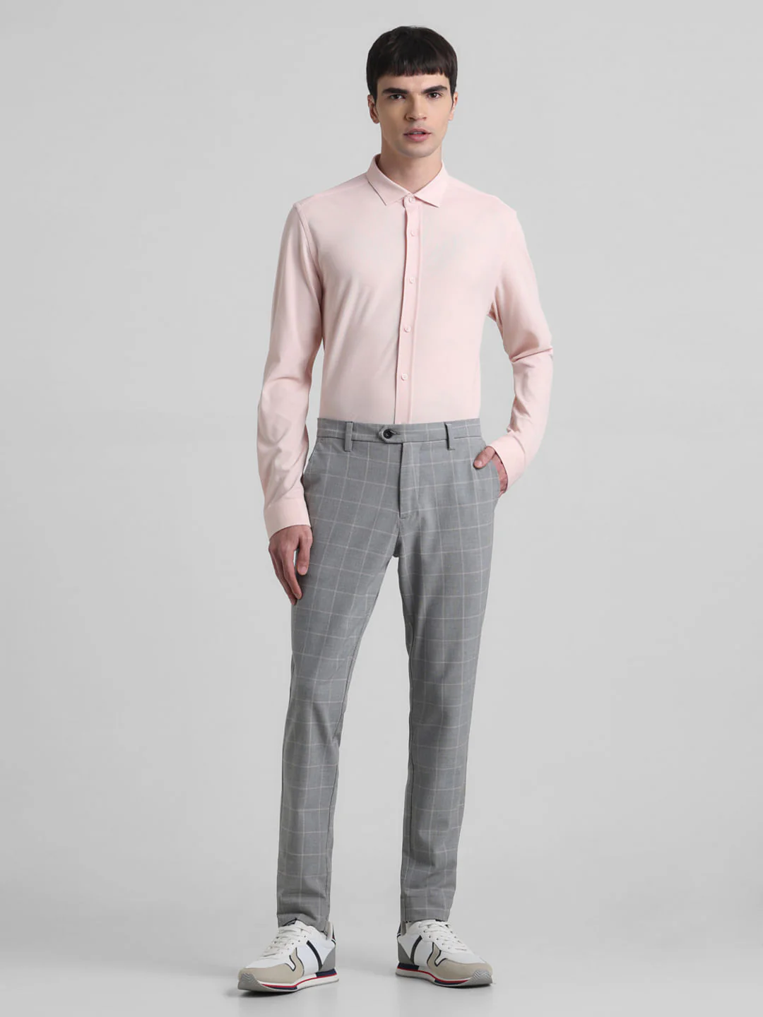 Pink Knitted Full Sleeves Shirt - Image 6