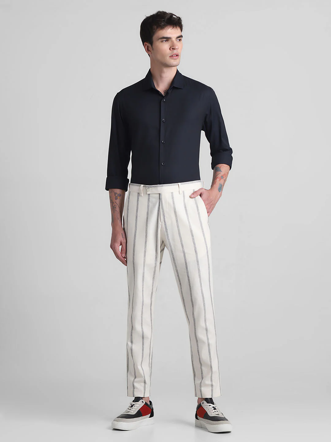 Black Cotton Full Sleeves Shirt - Image 6