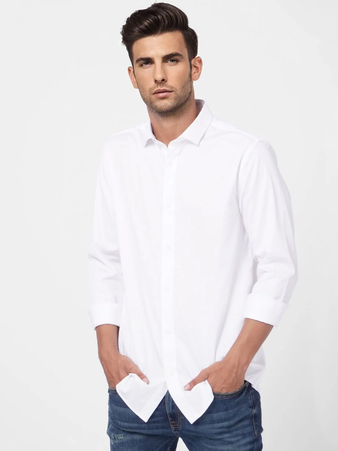 White Formal Full Sleeves Shirt - Image 2