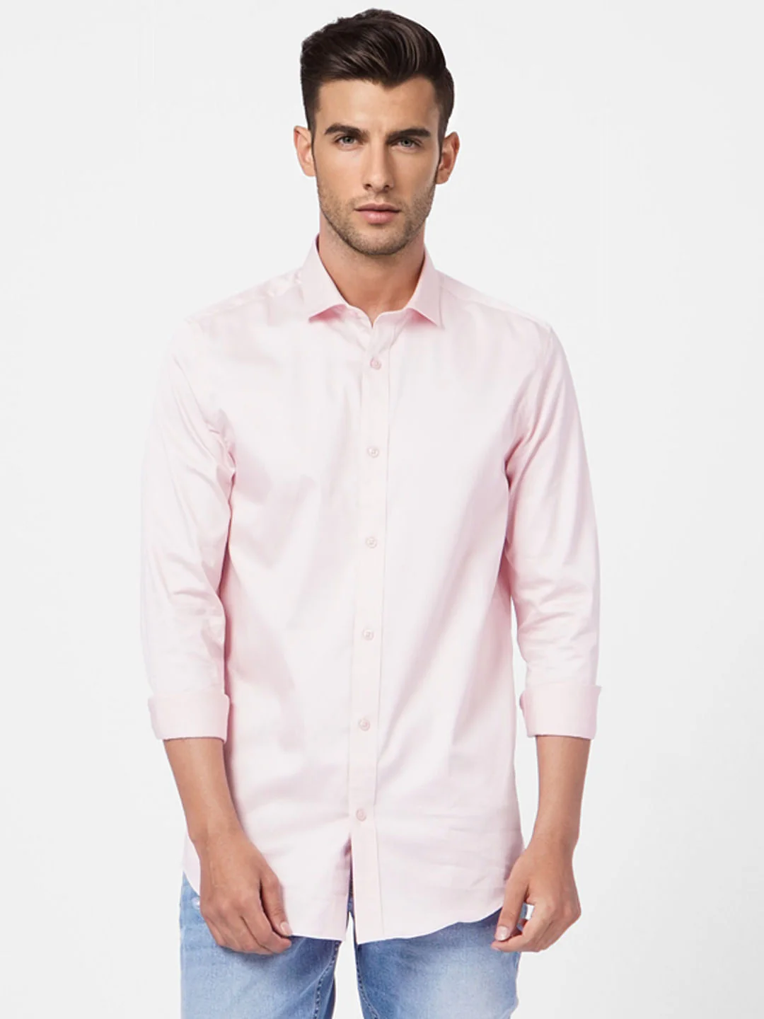 Pink Formal Full Sleeves Shirt - Image 2