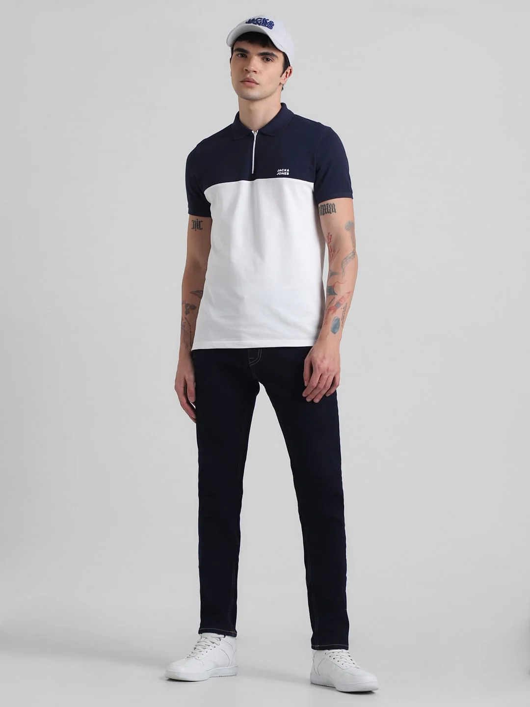 Dark Blue Low Rise Ben Skinny Jeans - Image 5