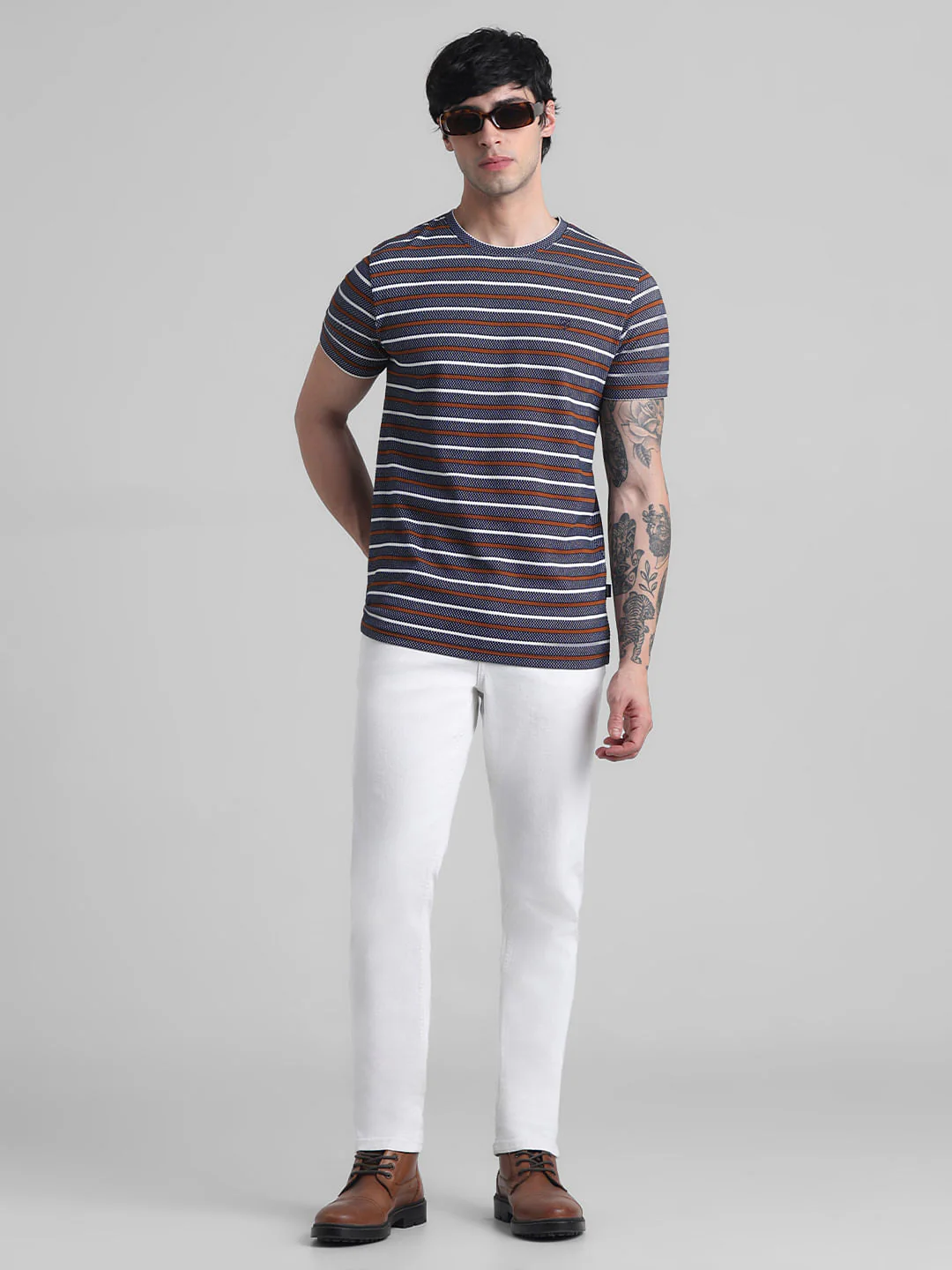 White Low Rise Glenn Slim Fit Jeans - Image 5