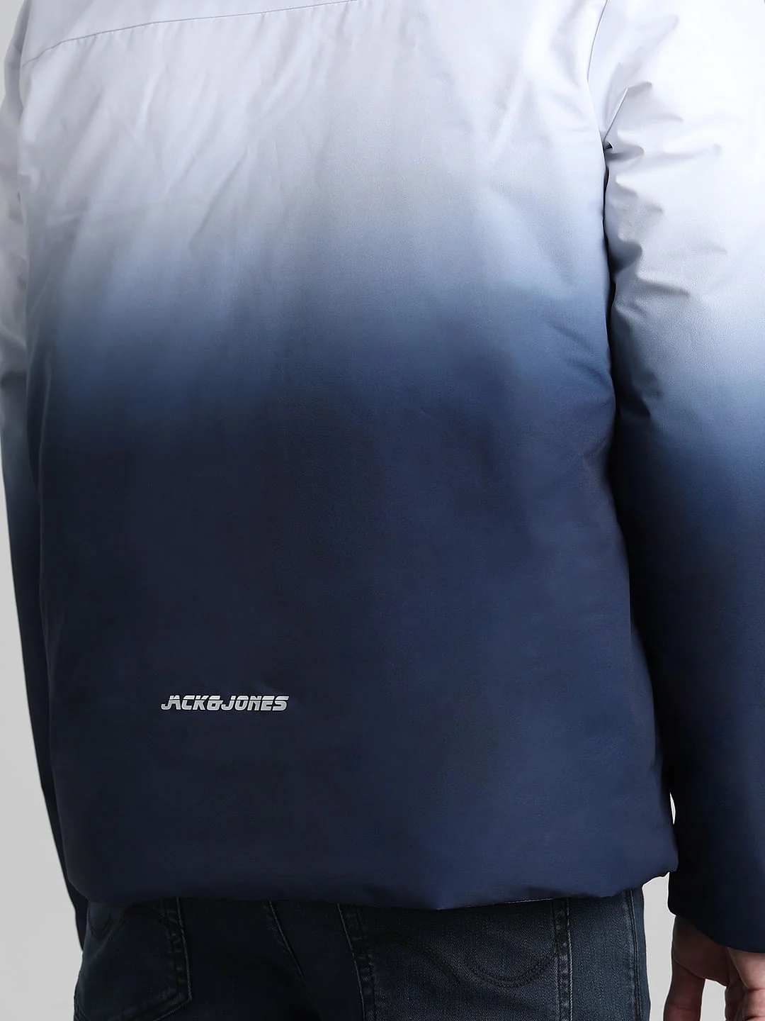 White Ombre Hooded Jacket - Image 6