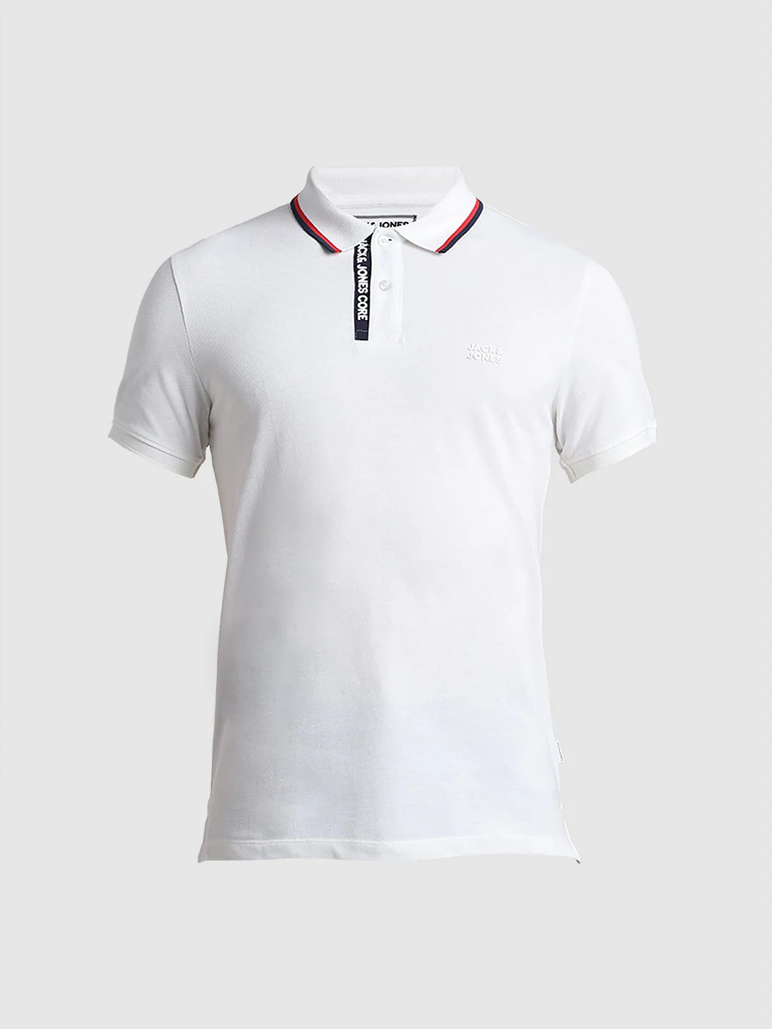White Logo Text Detail Polo - Image 7
