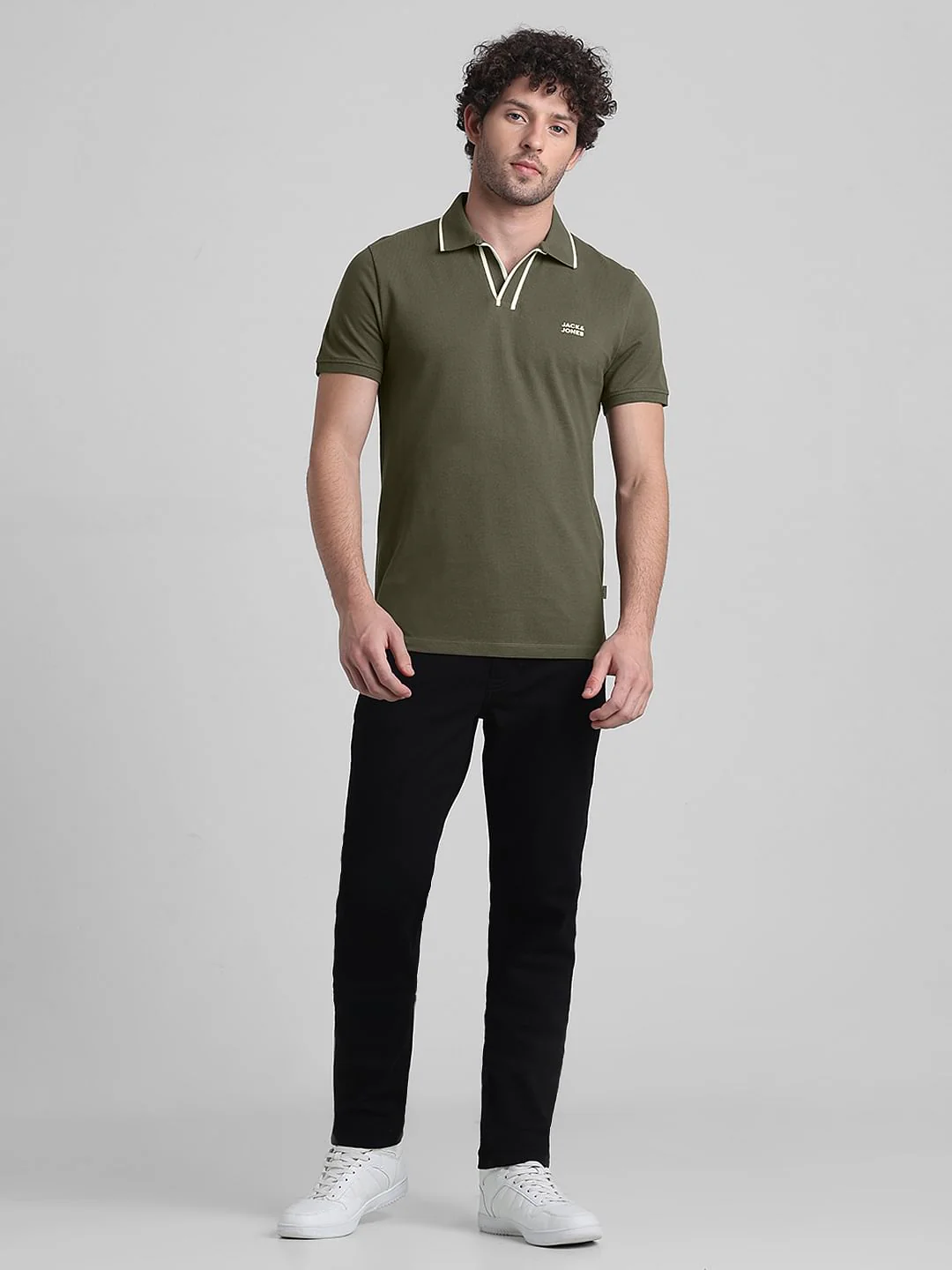 Green Cotton Polo T-shirt - Image 6