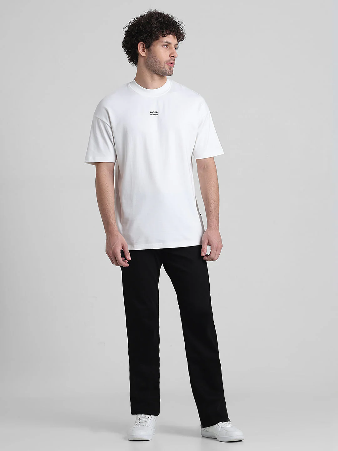 White Graphic Printed Oversized T-shirt - Image 7