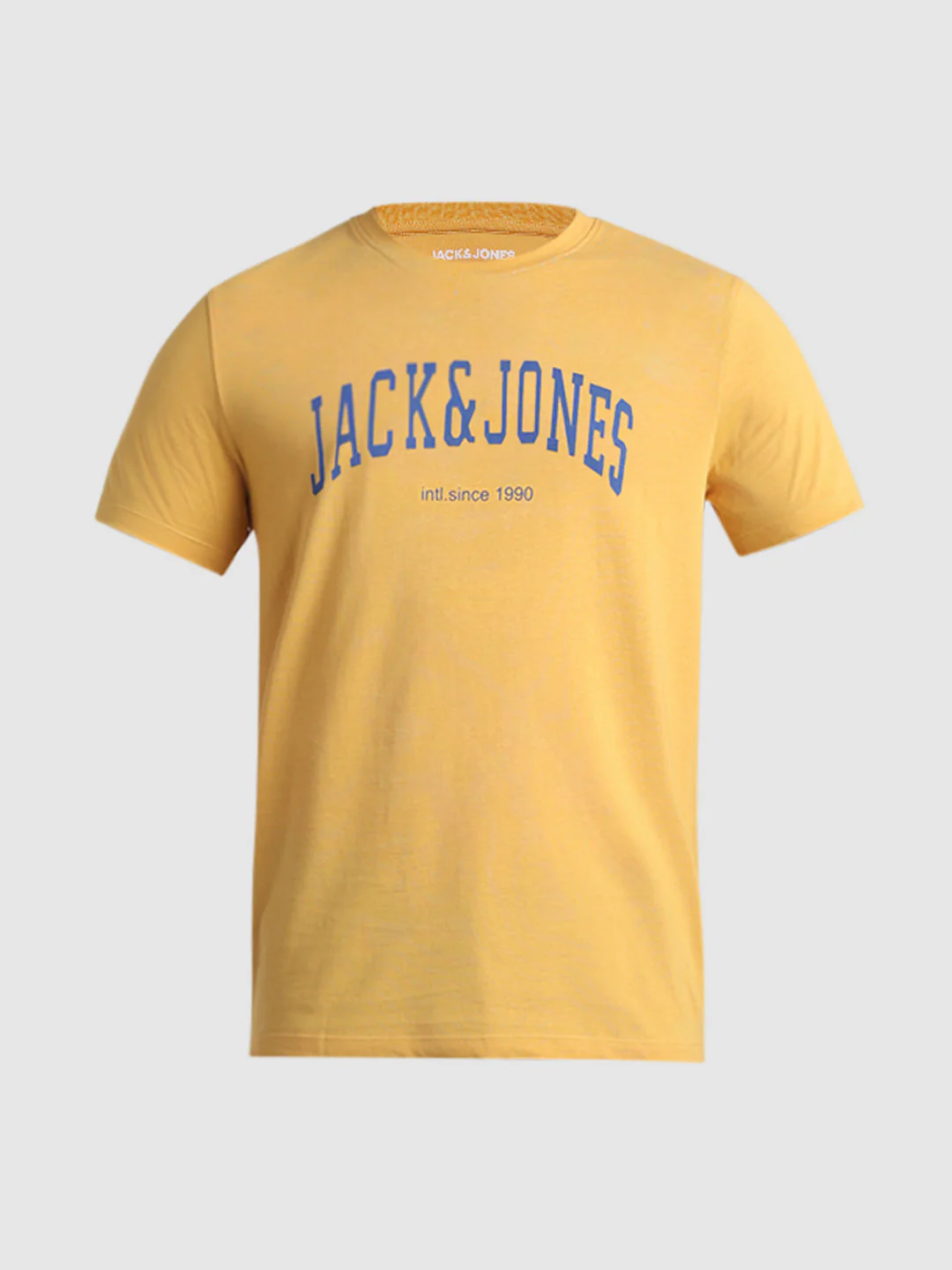 Yellow Logo Text Crew Neck T-shirt - Image 7