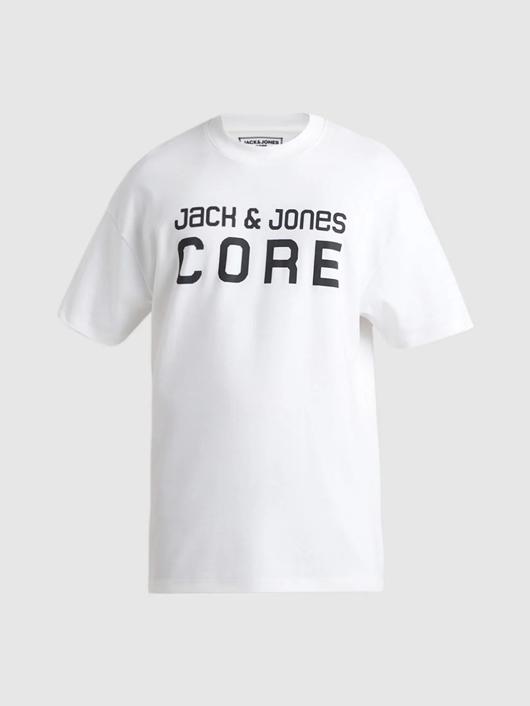 White Logo Print Oversized Crew Neck T-shirt - Image 7