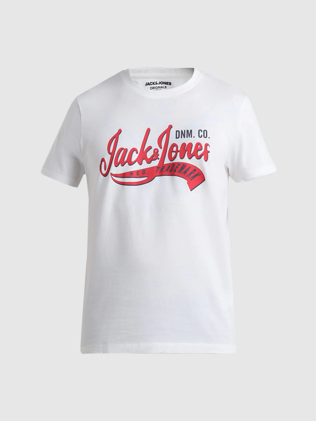 White Logo Print Crew Neck T-shirt - Image 7