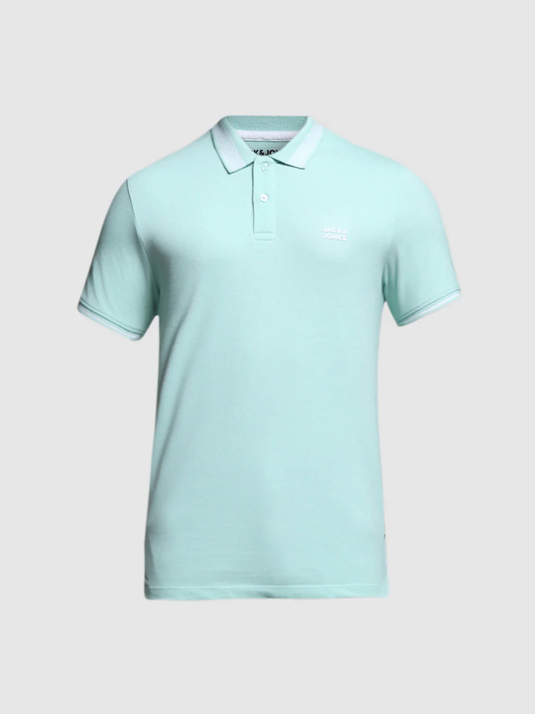 Mint Green Logo Print Polo - Image 7