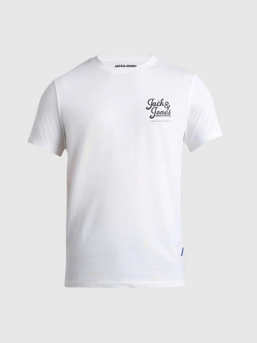 White Chest Branding Crew Neck T-shirt - Image 7
