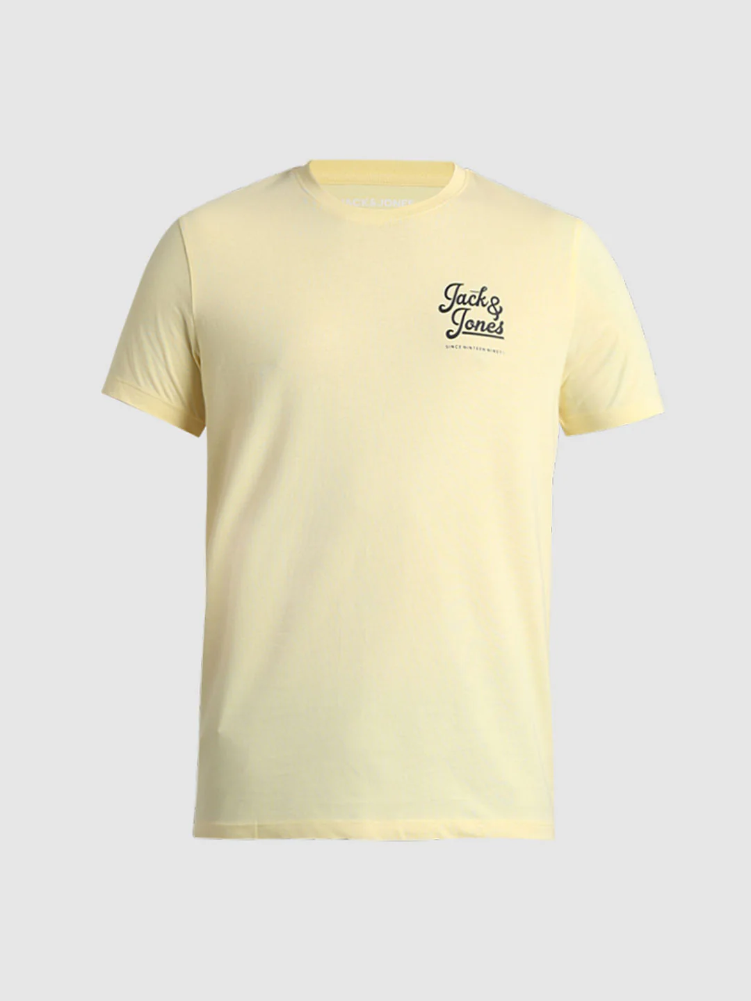 Yellow Chest Branding Crew Neck T-shirt - Image 7
