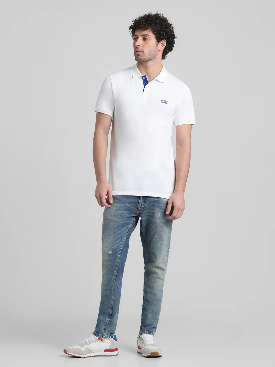 White Cotton Polo - Image 6